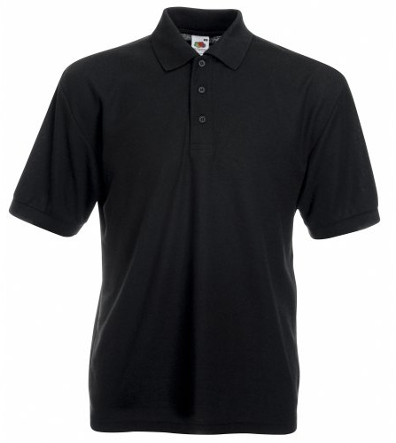 Fruit of the Loom Herren Poloshirt schwarz L
