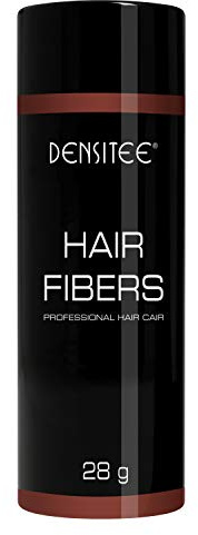 Schütthaar Streuhaar Haarverdichtung | Haarpuder | DENSITEE® | Verdeckt Haarausfall & Kahlheit Frauen & Männern mit Soforteffekt 28g Ansatz Retoucher für dichteres Haar Volumen | Rostbraun