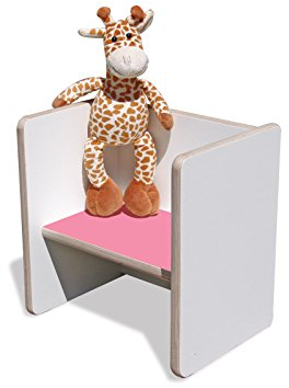 Eli Wendehocker weiß mit rosa Sitzfläche