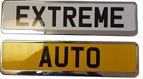 Car Registration License Number Plate Surrounds Holder Frame Chrome Look