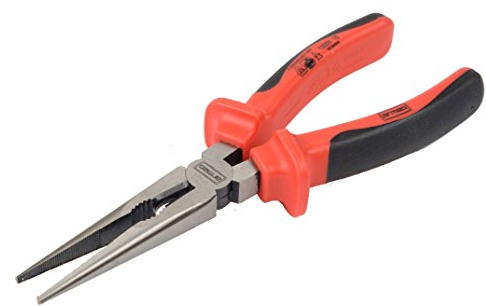 Armeg DLNP200 200 mm VDE Long Nose Combination Pliers - Grey/Red/Black