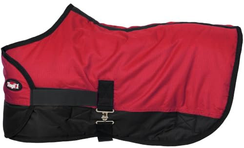 Tough 1 600D wasserdichte Poly verstellbare Fohlendecke rot, Größe M