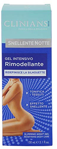 CLINIANS | Gel Intensivo Rimodellante, Snellente Notte, Dermatologicamente Testato, Made in Italy, 150 ml