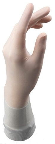 Ansell TouchNTuff 83-500 Guanto in Poliisoprene, Protezione Contro le Sostanze Chimiche e Liquide, Bianco, Taglia 5.5 (10 Paia)