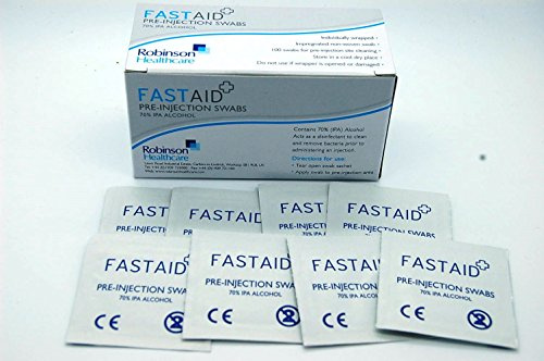 Fastaid 70% IPA Alcohol Wipes for Electronics, Swabs, Tattoo, Pre-injection Swabs, 1000 Pieces (10 Boxes)