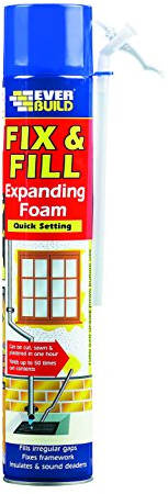 Everbuild Fix and Fill Quick Setting Expanding Foam, 750 ml