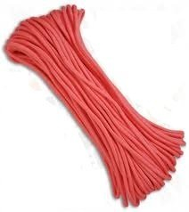 Nylon-Paracord 550 Seil, Typ III, 15 m lang, 25 Farben Sparen! (Think Pink)