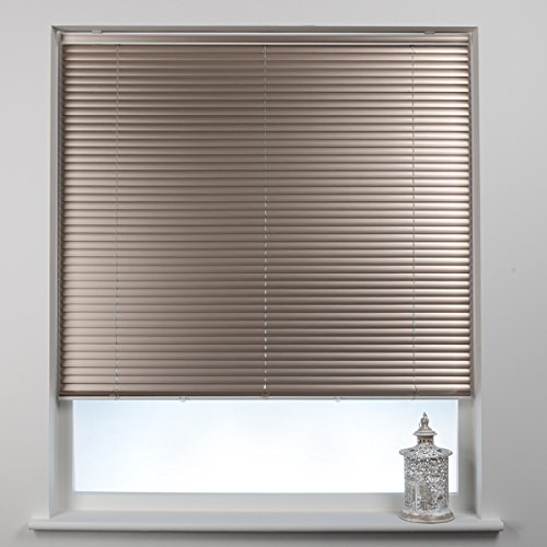 Swish Rise Cordless 25mm Aluminium Venetian Blind, Champagne, W75 x D180 Cm