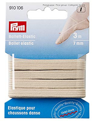 Prym - Prym Beige (7mm, 3m) Élastique Ballet - 1 Fils