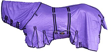 Challenger 73143 Pferdenetz, Sommerdecke, Frühlings-Luftstrom-Hals, 203 cm