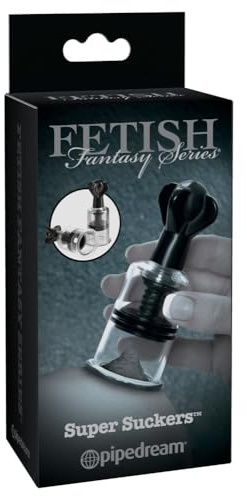 Pipedream Fetish Fantasy Series Limited Edition Super Suckers, Black & Clear, One Size