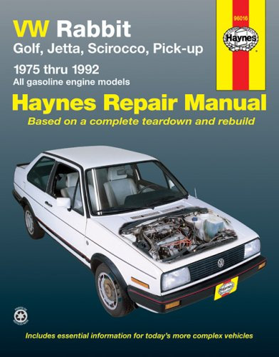 [VW Rabbit, Jetta, Scirocco, Pick-Up & Convertible (Gasoline Engine) (75 - 92) (Haynes Automotive Repair Manuals)] [By: Legg, A. K.] [September, 1988]