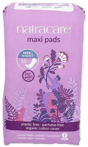 Natracare Natural Maxi Pads Night-time x 10