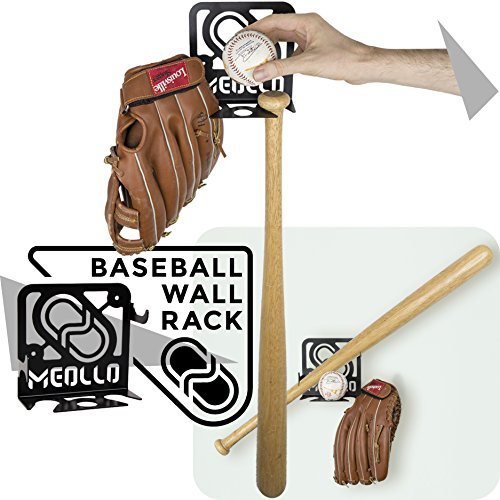 Baseballschläger wandhalterung (100% Stahl) (weiß)