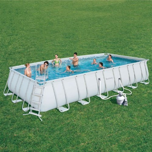 Bestway Piscina Rigida Rettangolare Trasimeno Grande 732x366x132H cm 193,7 kg