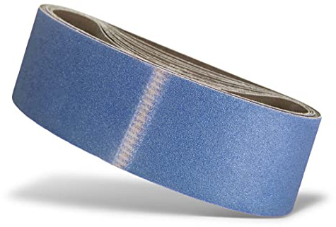 MENZER Blue Schleifbänder 533 x 75 mm (10 Stk.) K60 | f. Handbandschleifer, Zirkonkorund