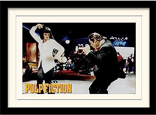 Pyramid International MP10774P-PL Pulp Fiction (Dance) montiert und gerahmt, Mounted 250 GSM Paperwrap MDF, Mehrfarbig, 44 x 33 x 4 cm