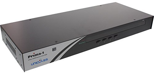 InLine 20210 Switch KVN, 4 Porte, USB-PS/2 VGA, OSD, 19, Kit Cavi Inclusi, Nero