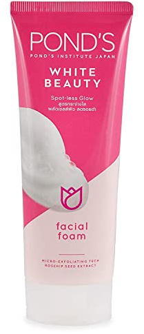 Pond, schiuma facciale White beauty, illuminante per trattamento acne della pelle. Detergente 50 g