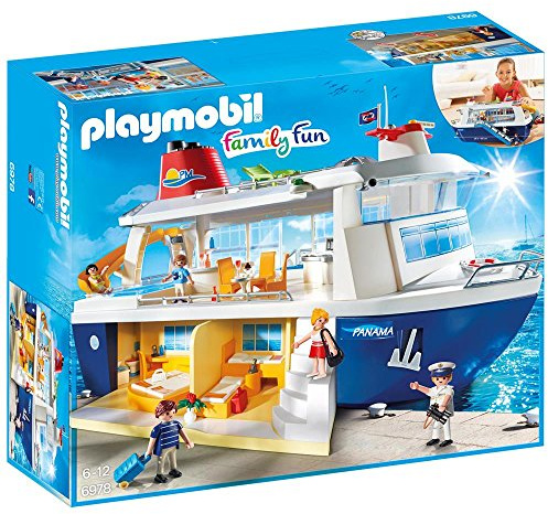 PLAYMOBIL Family Fun, 6978 Crucero, Incluye Bote Salvavidas Flotante, A Partir de 4 años