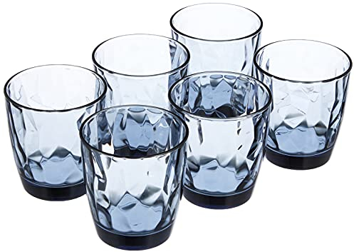 Bormioli Rocco - Juego de 6 Vasos de Agua de vidrio Diamond 30,5 cl
