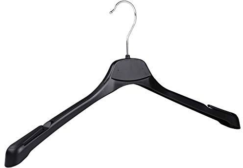 The Hanger Store 20 Mens plastic coat hangers with broad ends & notches-Choose Quantity & Hanger size