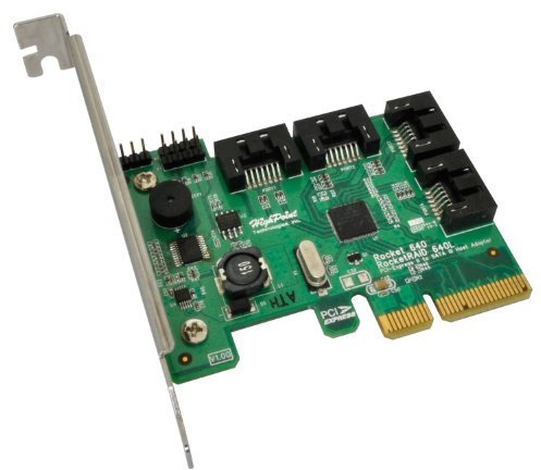 HighPoint RocketRAID 640L Internal 4-Port PCI-Express 2.0 x4 SATA 3 6Gpbs Controller Card
