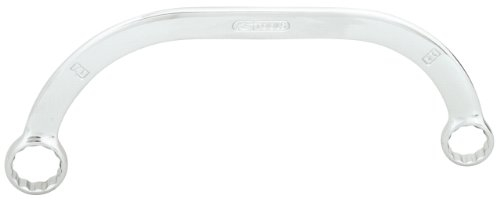 Ks Tools 518.0852 - Clé polygonale demi-lune - Gamme Chrome plus - 10x12mm - En Chrome Vanadium - Finition chromée