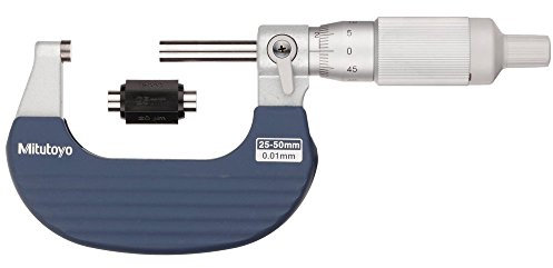 Mitutoyo 102-702 Bandmessschraube, Einhandbedienung, 25 mm-50 mm