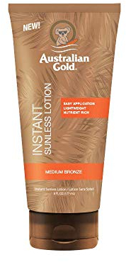 Australian Gold Sunless Instant Rich Bronze Color Lotion 177 Ml 1 Unidad 100 ml, el embalaje puede variar