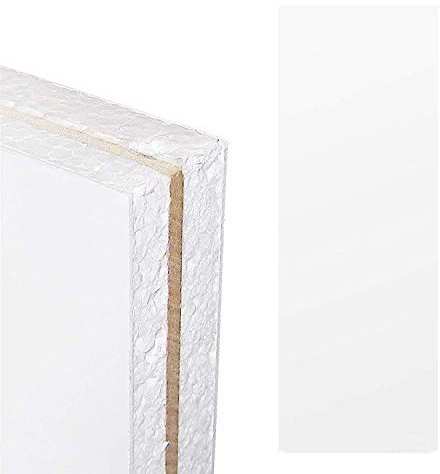 White UPVC Flat Door Panel MDF Reinforced (W: 1500mm x H: 750mm x D: 28mm) 28mm Thick Plastic