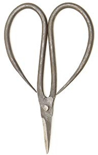 Authentic Blades THO klein - asiatische Haushaltsschere aus Vietnam - Schneide 3 cm - roh schwarz