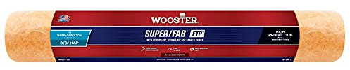 Wooster RR923-18 Super Fab FTP Paint Roller Cover 3/8 Nap, Yellow, 18 Inch