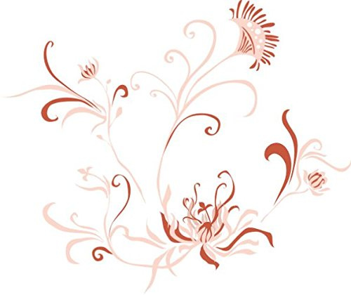 Indigos mD418 4051719960259 Sticker Mural Belle orchidée 40 x 33 cm-Couleurs : Multicolore