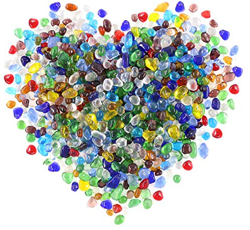 Swpeet 0,5 kg kleine Trommelsplitter, Edelstein-Chips, zerkleinerte Stücke, unregelmäßig geformte Steine, Kristallsplitter, Stein, perfekt für Schmuckherstellung, Heimdekoration, Pietra