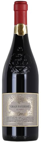 Gran Passione ROSSO VENETO IGT – Red Wine from Merlot & Corvina Grapes – Structured, Smooth, Spicy & Enveloping – Hints of Red Fruit, Vanilla & Sweet Spices – 14% vol – 750 ml