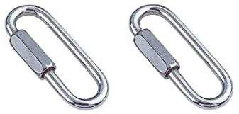 mgverkauf 2 Stück Schraubverbinder lang Edelstahl A4 Kettenverbinder Kettenglied M3-M12