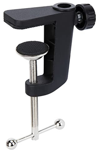 Metal Desk Clamp for Microphone Arm Stand Holder with 360º Adjustable Screw by SUNMON