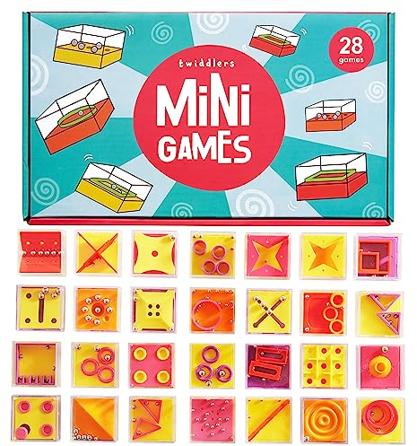 THE TWIDDLERS 28 Geduldspiele, Geschicklichkeitsspiele, Mini Knobelspiele für Kinder & Erwachsene - Hochzeiten & Kindergeburtstag Mitgebsel, Adventskalender, Mitbringsel, Gastgeschenke, Give Aways