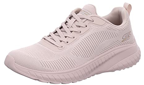 Skechers Bobs Squad Chaos-Face Off, Zapatillas Mujer, Natural, 40 EU