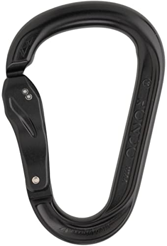 AustriAlpin HMS Rondo Alu Slide-Autolock hardcoated Karabiner, schwarz