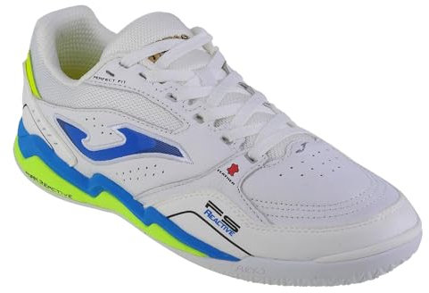 Joma FS 2302 IN FSW2302IN, Mens Indoor Football Trainers, White, 42 EU