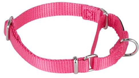 Hyhug Verbessertes Design Nylon-Gurtband, Waschen mit kaltem Wasser verblasst Nicht, verschmutzt Hundehaare Nicht, verschleißfest und Nicht anfällig für Fusseln. Rutschfestes Martingalhalsband für