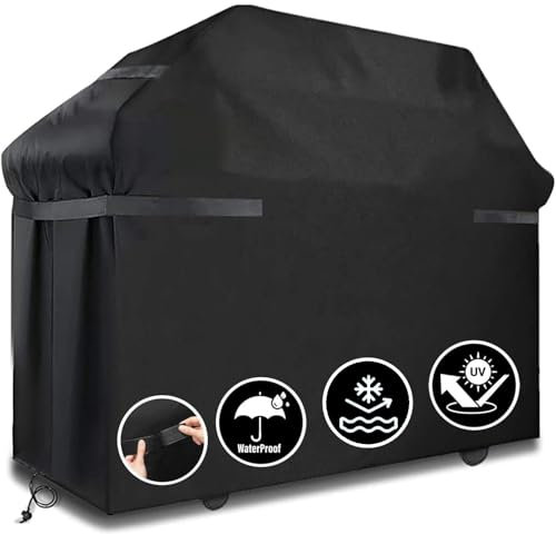 LCGOD Housse de Protection pour Barbecue Imperméable, 420D Oxford Résistante aux Intempéries, Respirante Anti-Déchirure, Format Universelle (110 x 80 x 80 cm)
