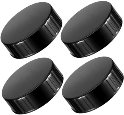 Hohopeti 4pcs 38-400 Phenolic Resin Screw Caps Seal Bottle Lids Set for Boston Round Glass Bottles Wine Making Supplies