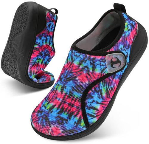 Diabetic Shoes for Women Extra Wide Recovery Nursing Shoe Comfortable Bunion Edema Neuropathy Orthopedic Sneakers Zero Drop Sole Grounding Shoes Size 9