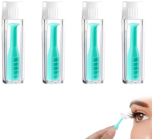 4 Stücke Kontaktlinsen Einsetzhilfe,Weiche Kontaktlinsen Entferner,Kontaktlinsen Entferner Weiche Linsen,Kontaktlinsen Hilfe Zum Einsetzen,Kontaktlinsensauger,Fur Reisen Und Alltag