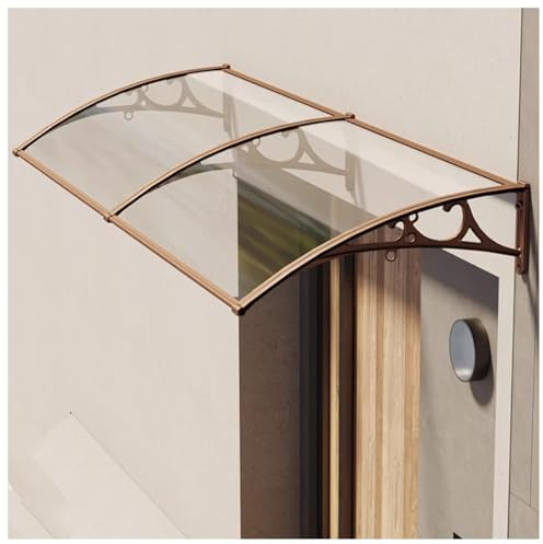 Pensiline a Staffa in Alluminio Pensilina Silenziosa Per Grondaia Domestica Finestre E Porte Pensilina Per Porta Pensiline Per Porta D'ingresso Pensiline Trasparenti Per Giardino Tende Multifunzionali