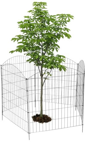 5 st trädgårdsstaket, staket, trädgård, staket, höjd på 32 tum, båda sidor marktäcken, gallerstaket, set, övre båge staket, trädgård staket för hundar