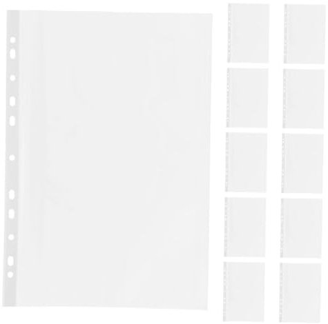 VILLCASE 100stücke Folienhüllen Aus Pp-material Transparente Seitenschutzhüllen Blattschutzhüllen Für Dokumente Fotos Ordner Und Organisation